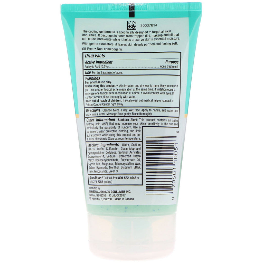 Neutrogena, Deep Clean, Purifying, Cooling Gel Scrub, 4.2 oz (119 g)