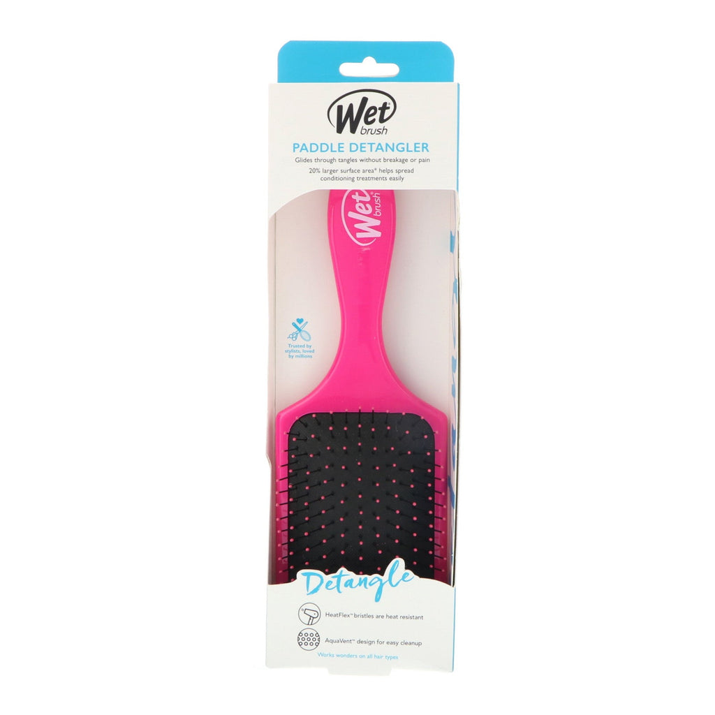 Wet Brush, Paddle Detangler Brush, Pink, 1 Brush