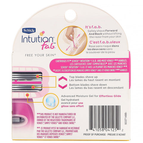 Schick, Intuition F.A.B., 3 Refills