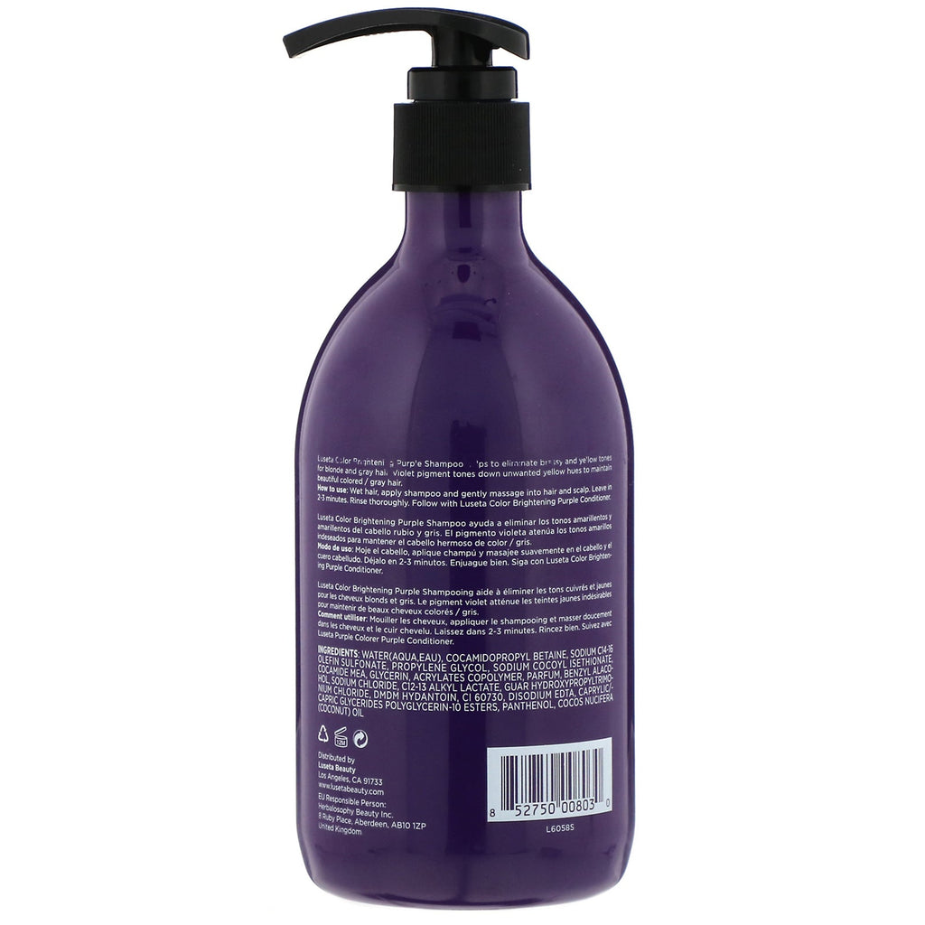 Luseta Beauty, Color Brightening, Purple Shampoo, 16.9 fl oz (500 ml)