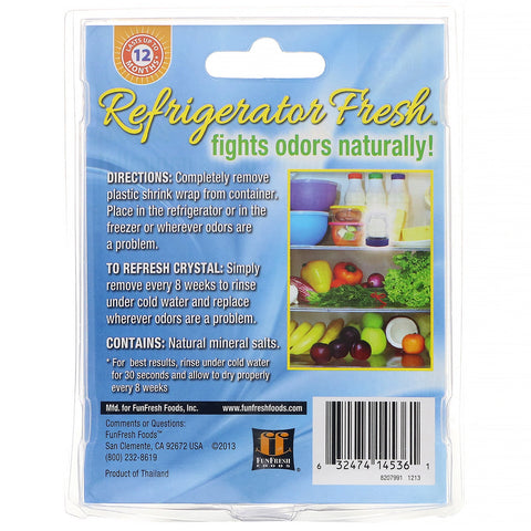 FunFresh Foods, Refrigerator Fresh, Pure Odor-Absorbing Crystal, 1.75 oz (50 g)