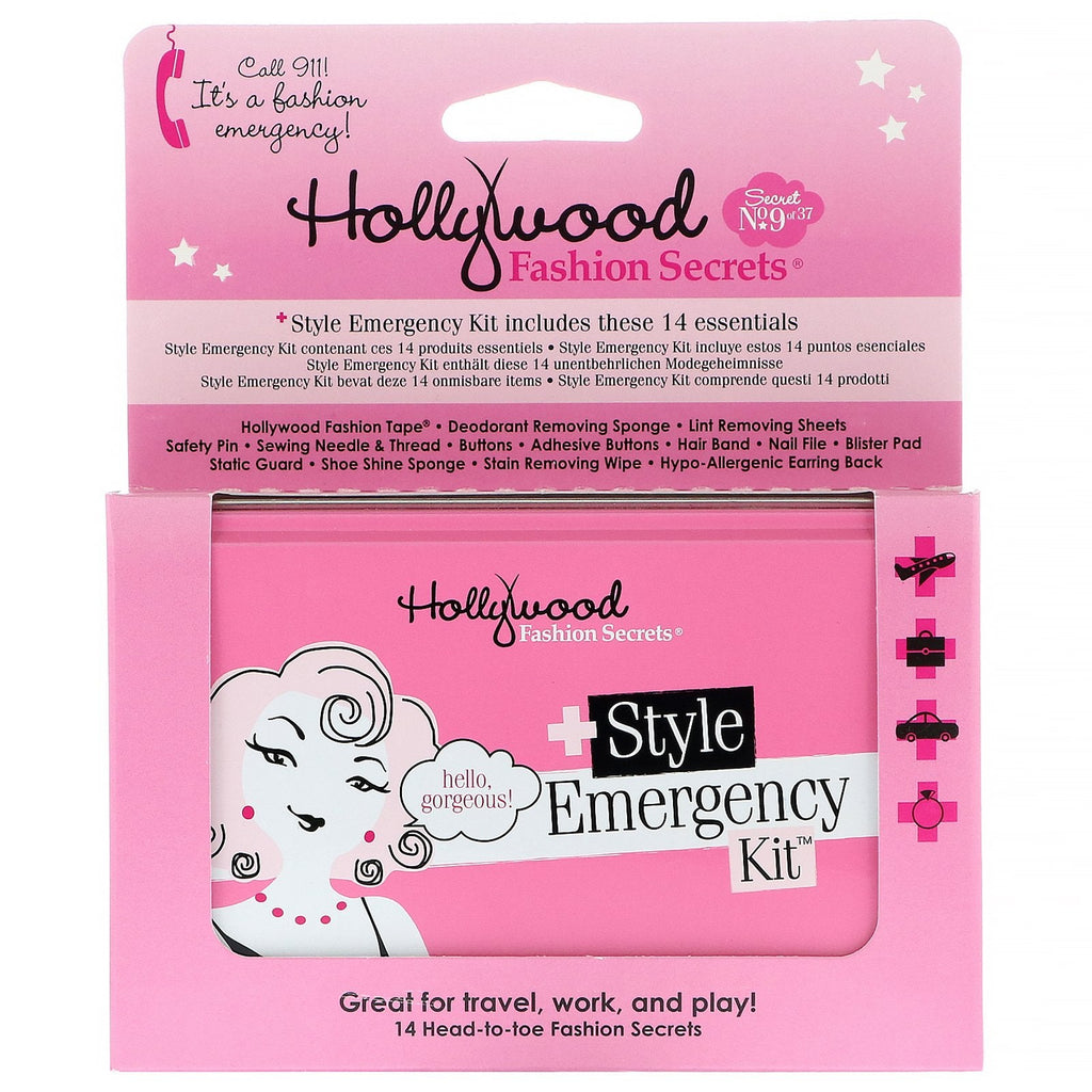 Hollywood Fashion Secrets, Fashion Emergency Kit, 14 Pieces