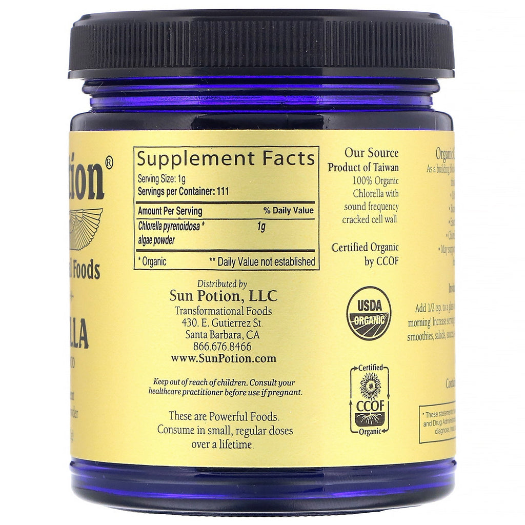 Sun Potion, Chlorella Powder, , 3.9 oz (111 g)