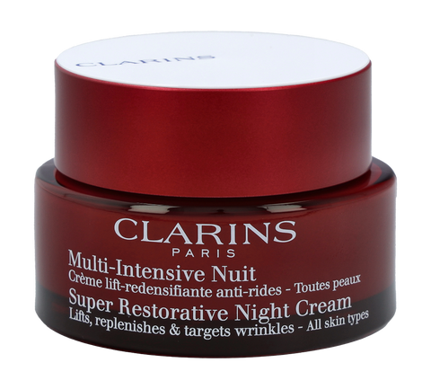 Clarins Super Restorative Night Cream Lifts Replenish & Target Wrinkles - All Skin Types 50 ml