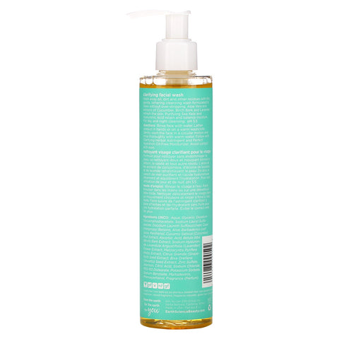 Earth Science, Clarifying Facial Wash, Oily & Combination Skin Types, 8 fl oz (237 ml)