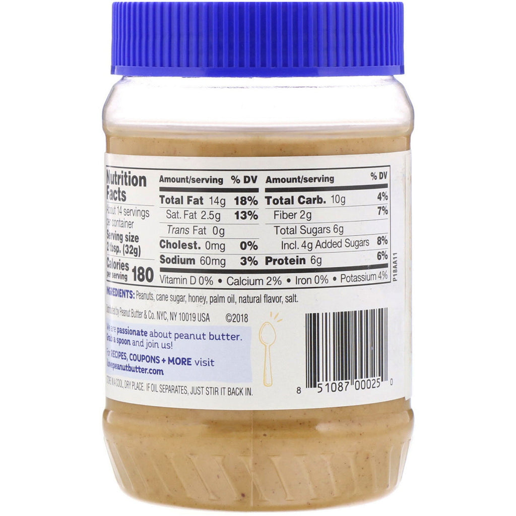 Peanut Butter & Co., Peanut Butter Spread, The Bee's Knees, 16 oz (454 g)