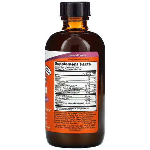 Now Foods, Liquid CoQ10, 100 mg , 4 fl oz (118 ml)