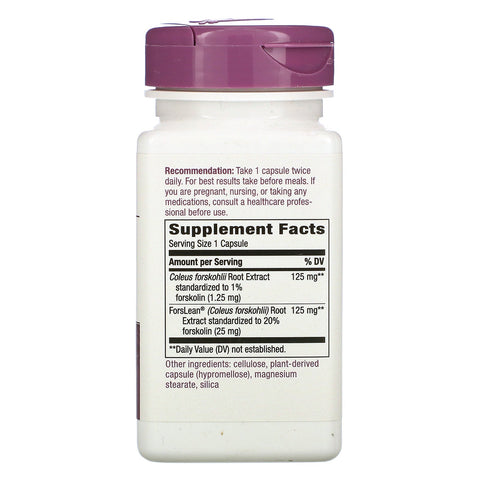 Nature's Way, Forskohlii, 125 mg, 60 Vegan Capsules