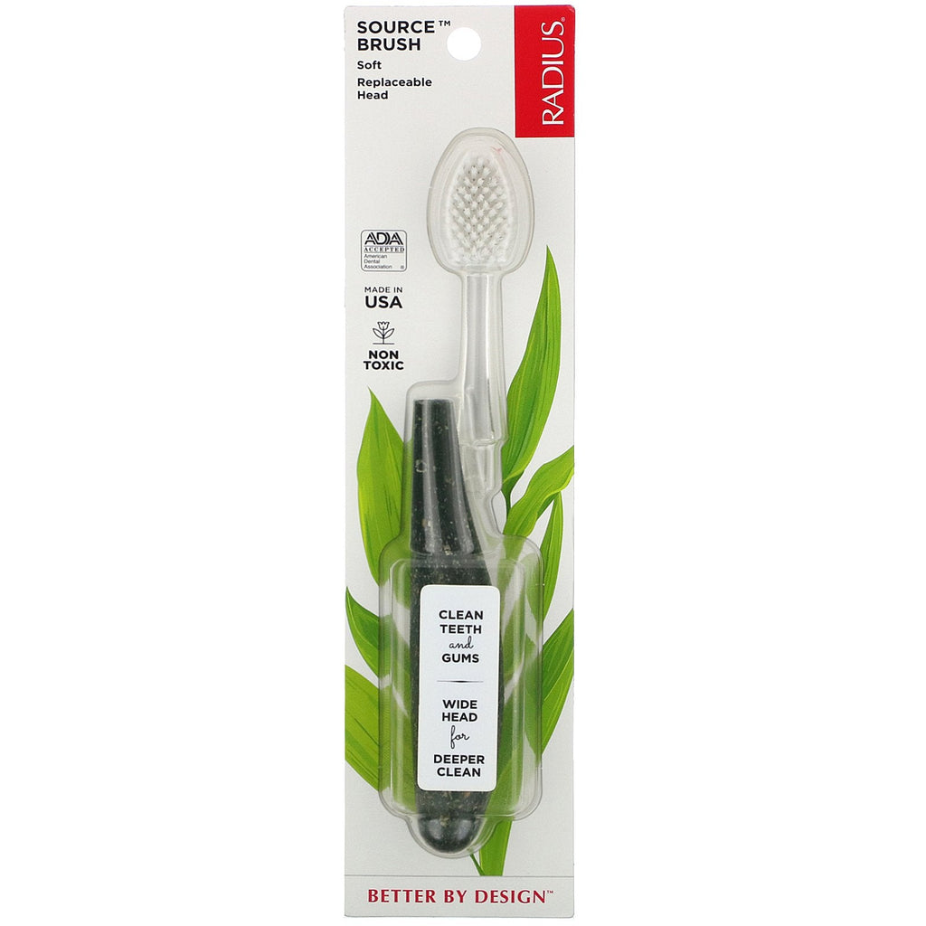 RADIUS, Source Brush, Soft, Replaceable Head, 1 Toothbrush