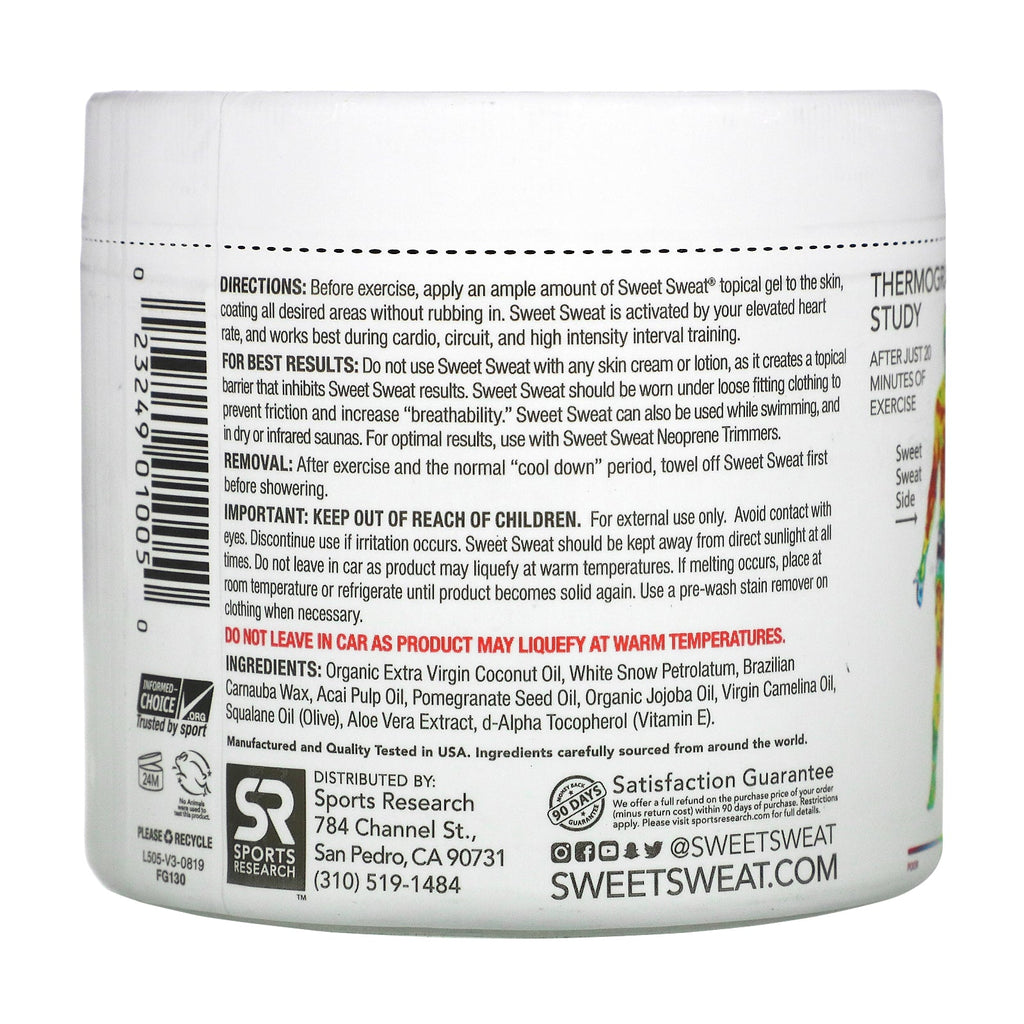 Sports Research, Sweet Sweat Workout Enhancer, Coconut , 13.5 oz (383 g)