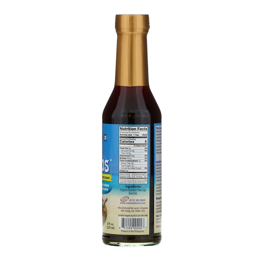 Coconut Secret, The Original Coconut Aminos, Soy-Free Seasoning Sauce, 8 fl oz (237 ml)