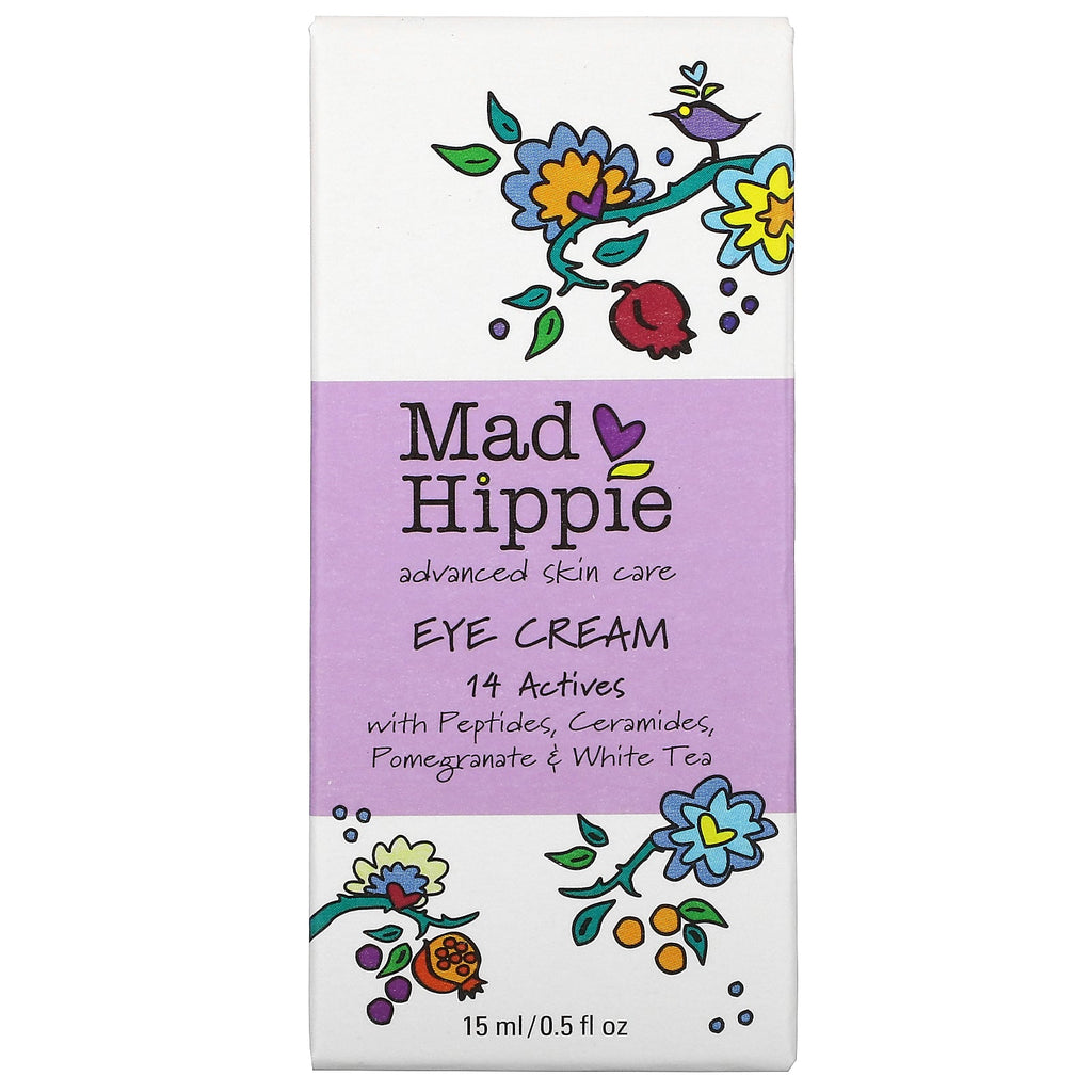 Mad Hippie Skin Care Products, Eye Cream, 14 Actives, 0.5 fl oz (15 ml)