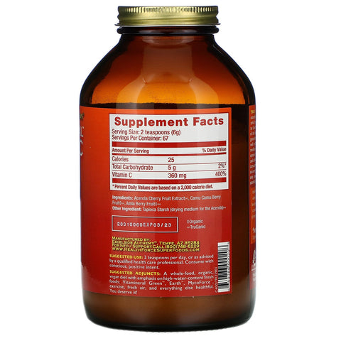 HealthForce Superfoods, Truly Natural Vitamin C, 14.1 oz (400 g)