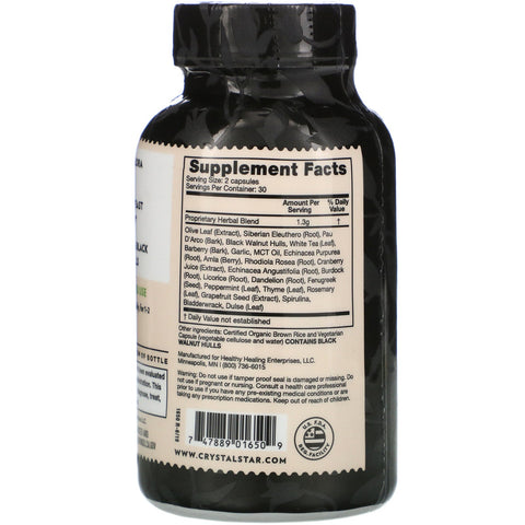 Crystal Star, Candida Balance, 60 Vegetarian Capsules
