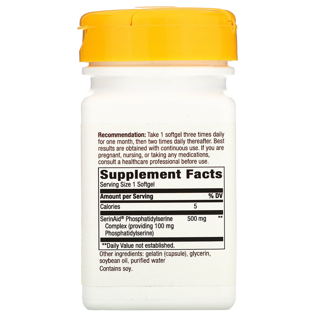 Nature's Way, Phosphatidylserine, 100 mg, 60 Softgels
