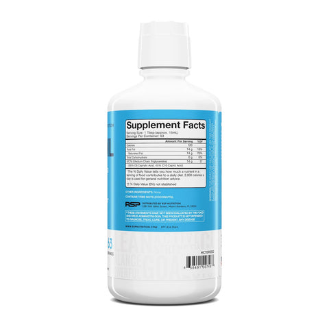 RSP Nutrition, C8 Caprylic Acid MCT Oil, Energy & Metabolism, Unflavored, 32 oz (945 ml)