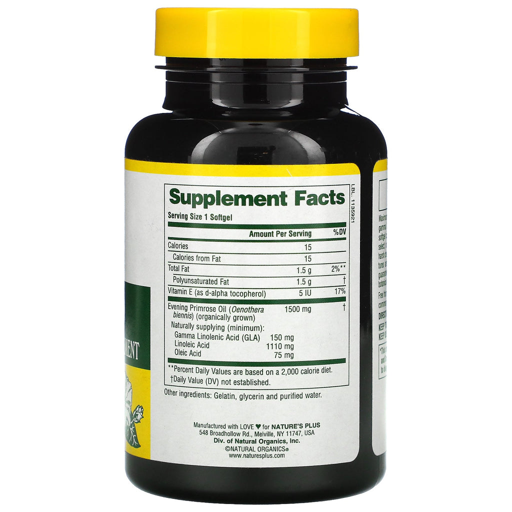 Nature's Plus, Ultra EPO 1500, Maximum Potency, 60 Softgels