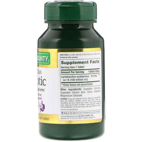 Nature's Bounty, Acidophilus Probiotic, 120 Tablets