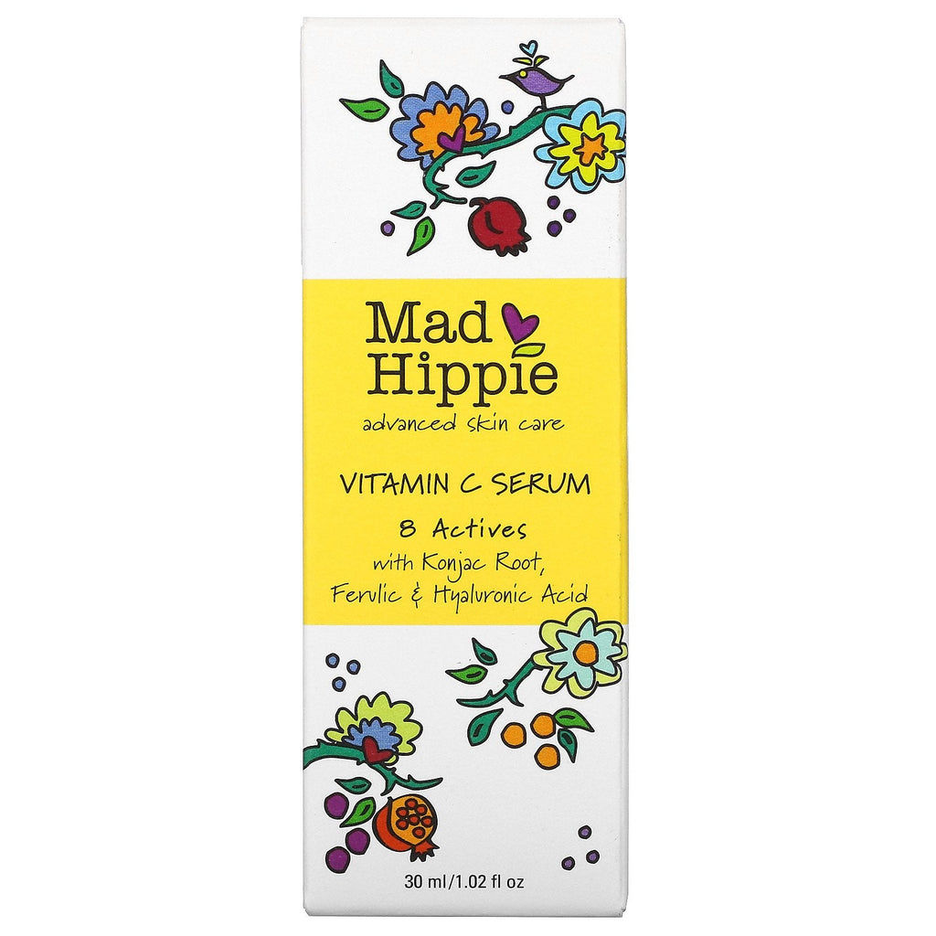 Mad Hippie Skin Care Products, Vitamin C Serum, 8 Actives, 1.02 fl oz (30 ml)