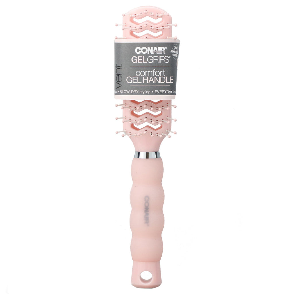 Conair, Gel Grips, Comfort Gel Handle, Vent Blow-Dry Styling Brush, 1 Brush