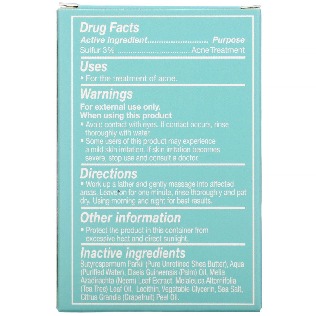 Out of Africa, Shea Butter Bar Soap, Acne Treatment, 4 oz (120 g)