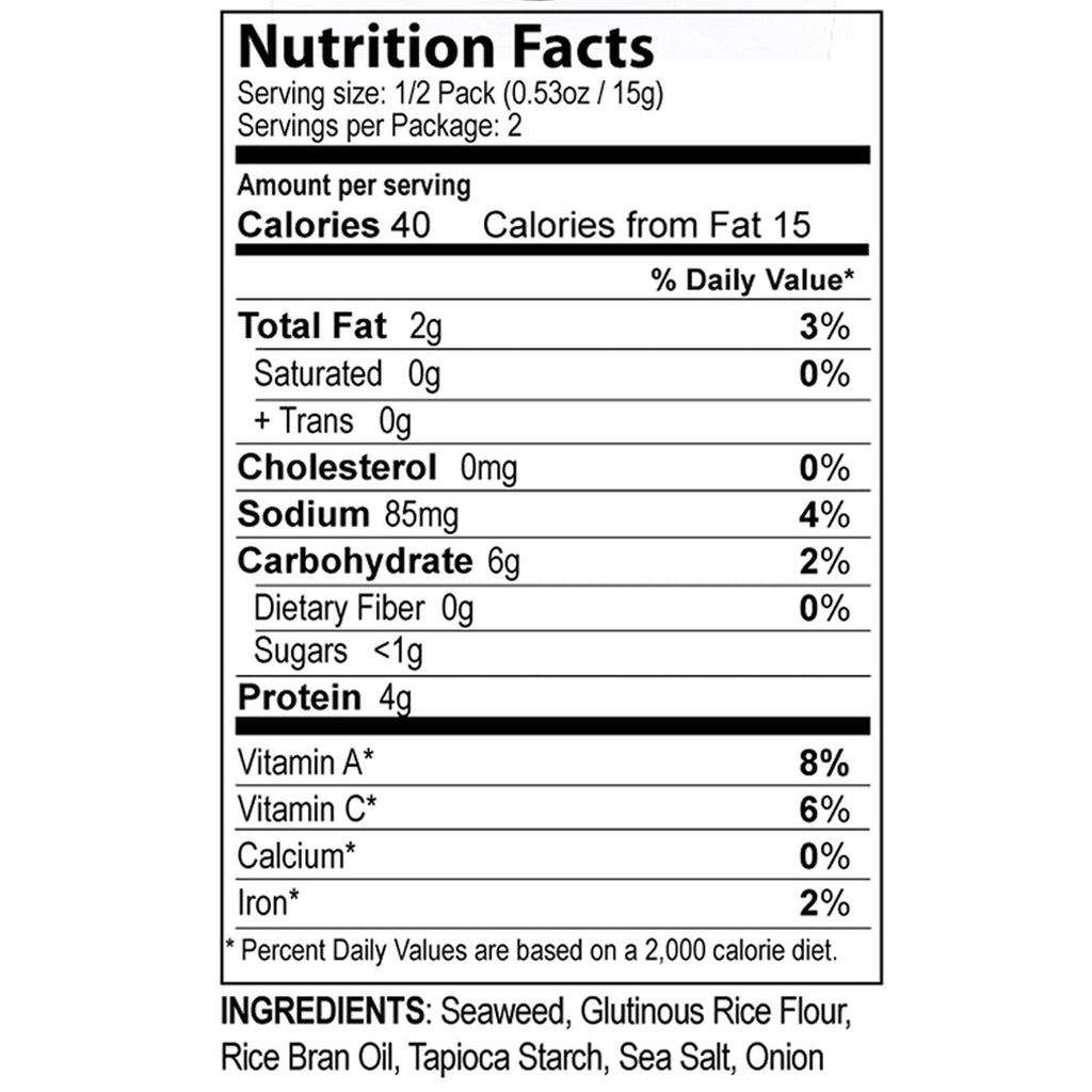 SeaSnax, Chomperz, chips de algas crujientes, original, 30 g (1 oz)