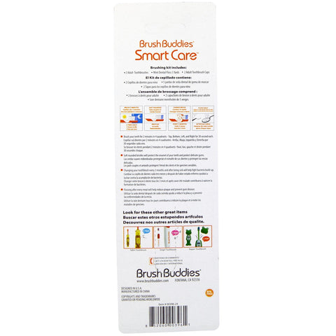 Brush Buddies, Smart Care, Brushing Kit, Adult, 2 Pack