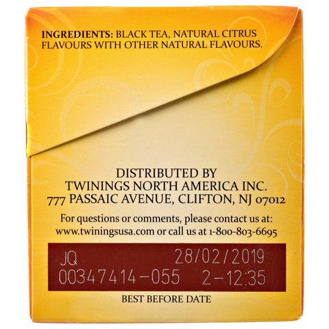 Twinings, Black Tea, Earl Grey, Extra Bold, 20 Tea Bags - 1.41 oz (40 g)