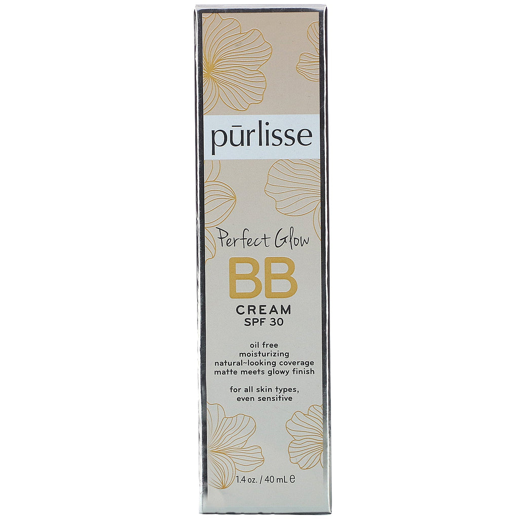 Purlisse, Perfect Glow, BB Cream, SPF 30, Light,  1.4 fl oz (40 ml)