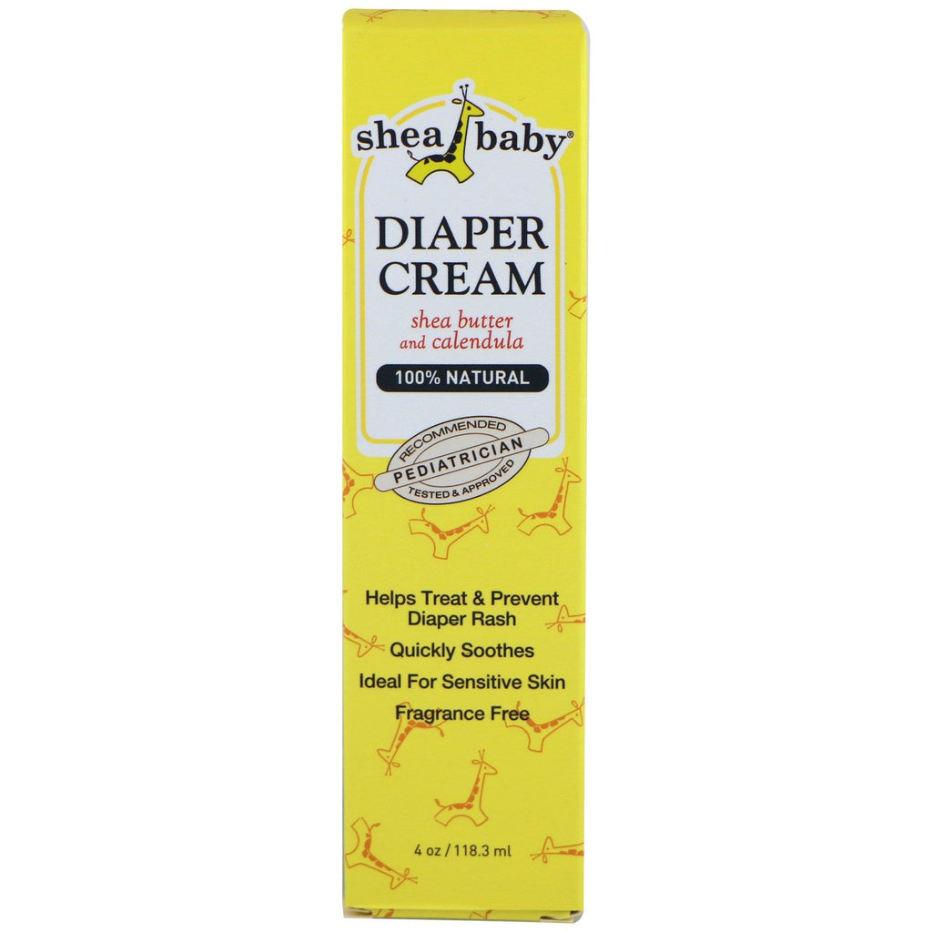 Shea Baby, Shea Mama Baby, Diaper Cream, Unscented, 4 oz (118.3 ml)