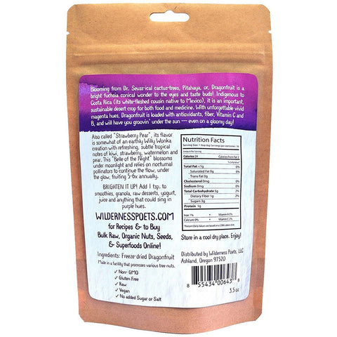 Wilderness Poets, Freeze Dried Dragon Fruit Powder, 3.5 oz (99 g)