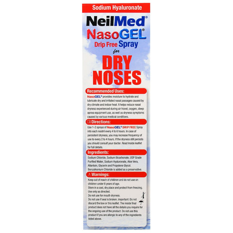 NeilMed, NasoGel, For Dry Noses, 1 Bottle, 1 fl oz (30 ml)