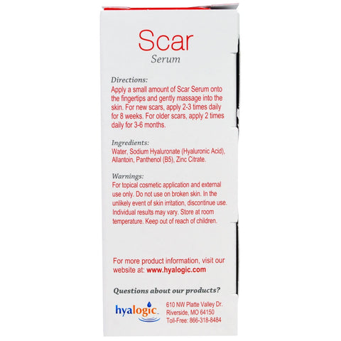 Hyalogic, Scar Serum with Hyaluronic Acid & Allantoin & B5 , 5 fl oz (15 ml)