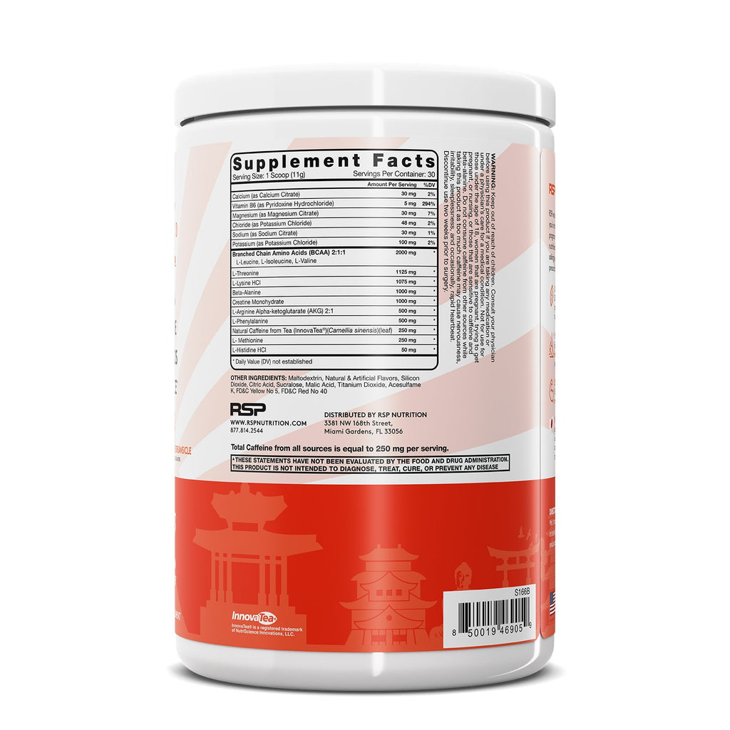 RSP Nutrition, Fast Fuel, Pre-Workout Formula, Hydration & Endurance, Japanese Orange Dreamsicle, 11.64 oz (330 g)