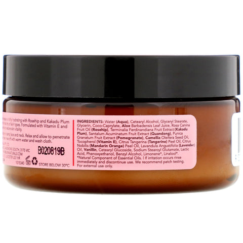 Sukin, Rich Moisture Facial Masque, Rosehip, 3.38 fl oz (100 ml)