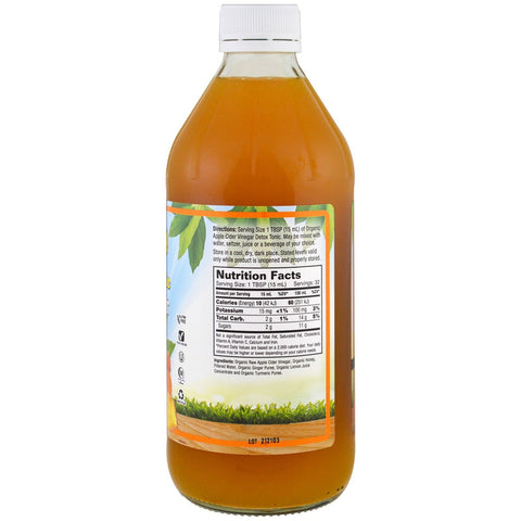 Dynamic Health  Laboratories, Certified  Apple Cider Vinegar Detox Tonic, 16 fl oz (473 ml)