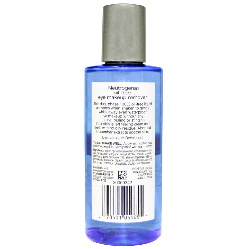 Neutrogena, Oil-Free Eye Makeup Remover, 5.5 fl oz (162 ml)