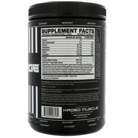 Kaged Muscle, Hydra-Charge, Apple Limeade, 10.16 oz (288 g)