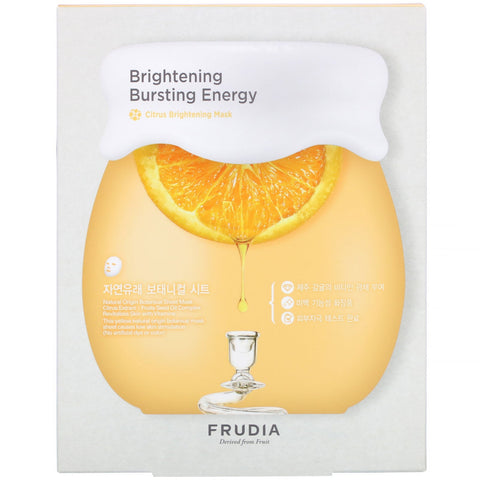 Frudia, Brightening Bursting Energy, Citrus Brightening Mask, 5 Sheets, 0.91 oz (27 ml) Each