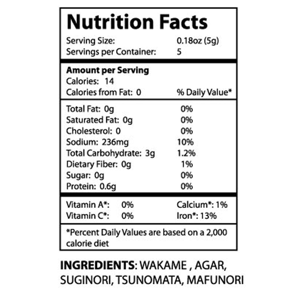 SeaSnax, SeaVegi, Seaweed Salad Mix, 0.9 oz (25 g)