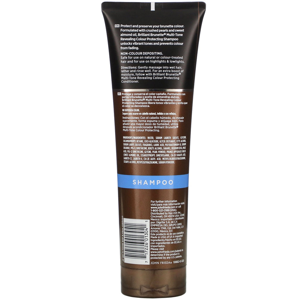 John Frieda, Brilliant Brunette, Multi-Tone Revealing, Colour Protecting Shampoo, 8.45 fl oz (250 ml)