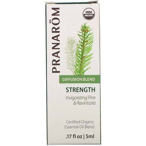 Pranarom, Essential Oil, Diffusion Blend, Strength, .17 fl oz (5 ml)