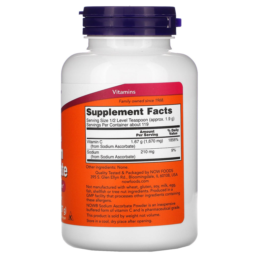 Now Foods, Sodium Ascorbate Powder, 8 oz (227 g)