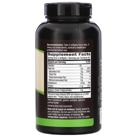 Nature's Way, MCT Oil, 180 Softgels