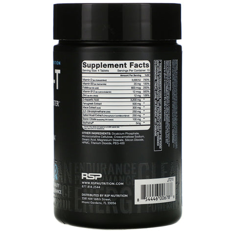 RSP Nutrition, Prime-T, Testosterone Booster, 60 Tablets