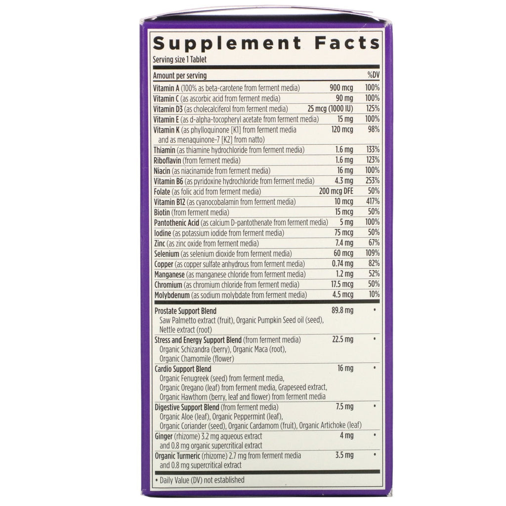 New Chapter, 40+ Every Man's One Daily Whole-Food Multivitamin, 72 Vegetarian Tablets