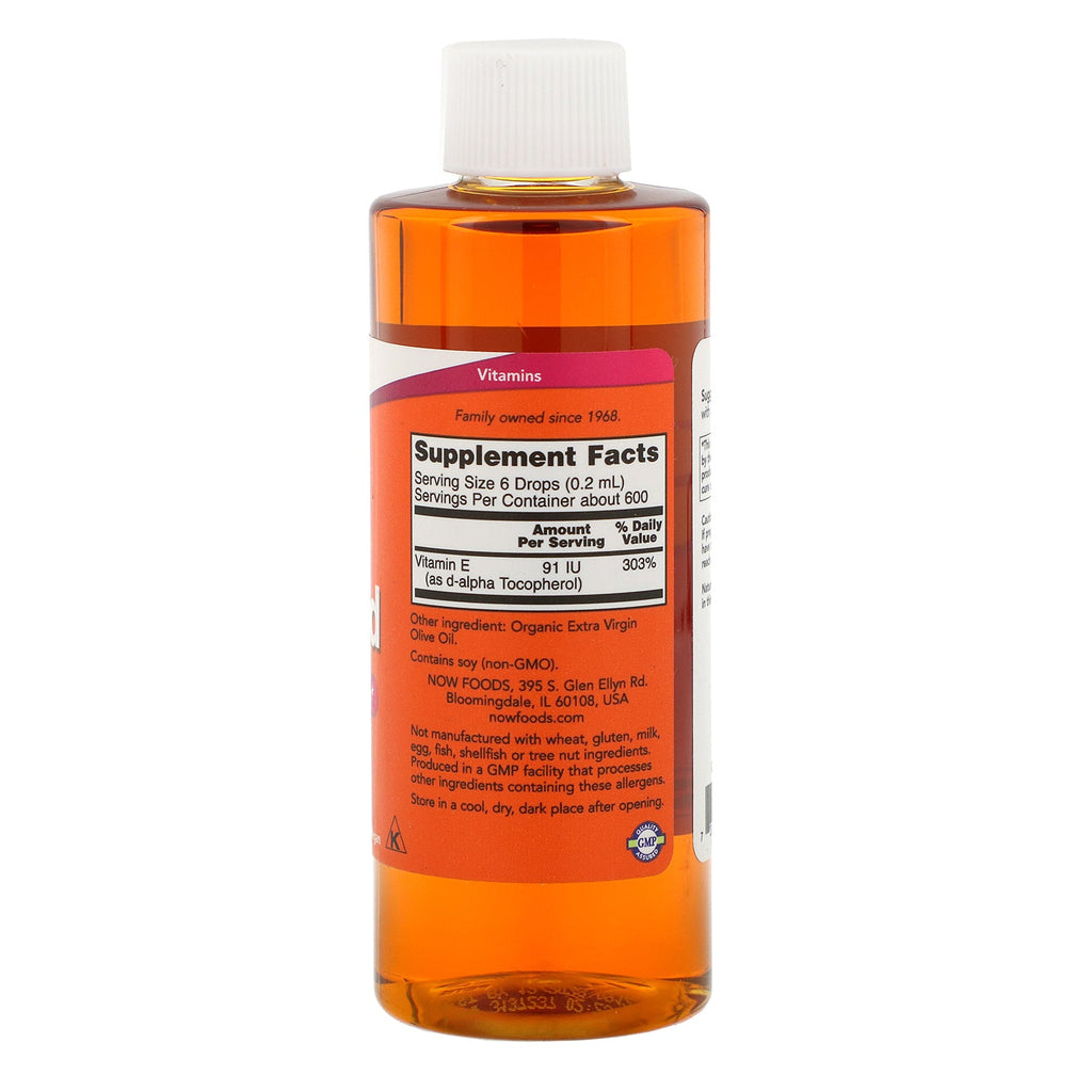 Now Foods, Natural E Liquid, 4 fl oz (120 ml)