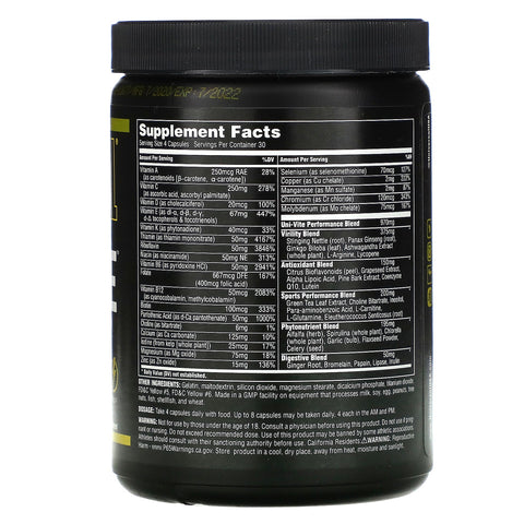 Universal Nutrition, Uni-Vite, 120 Capsules