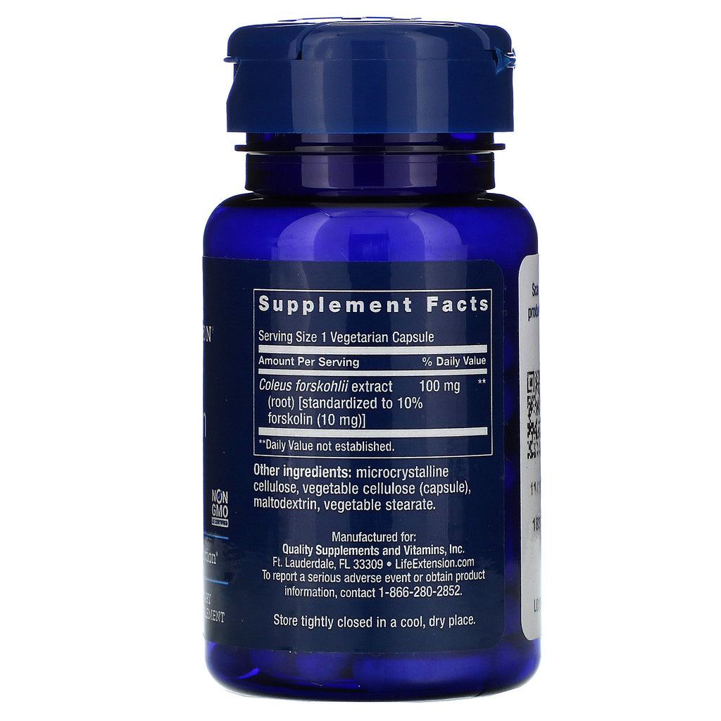 Life Extension, Forskolin, 10 mg, 60 Vegetarian Capsules