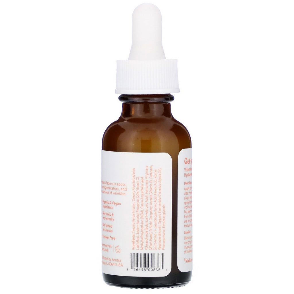 Asutra, 20% Vitamin C Serum, 1 fl oz (30 ml)